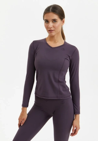 BeSelf Лонгслив SOFT COVER, пыльно-сливовый