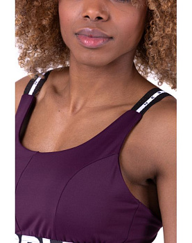 Nebbia Топ 693 Airy Straps Sport Bra, бордовый
