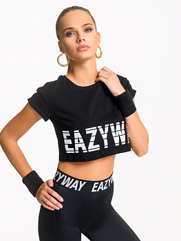 Eazyway Футболка укороченная 09.004, черный