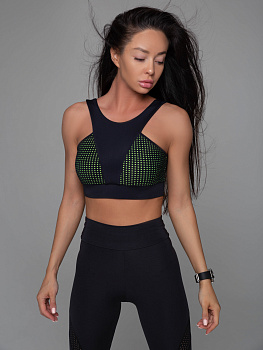 Mansen Топ Neon Perforation №2, черный