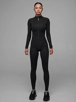 Mansen Комбинезон Fit с леггинсами, черный