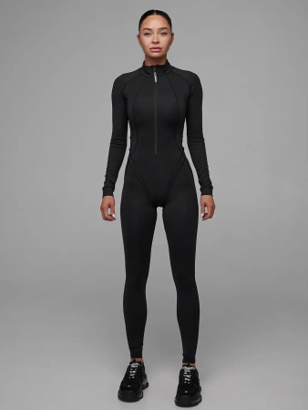 Mansen Комбинезон Fit с леггинсами, черный