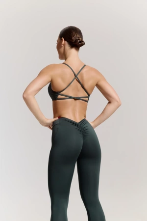 ForStrong Топ Flare Mono, темно-зеленый