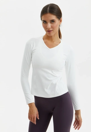 BeSelf Лонгслив SOFT COVER, белый