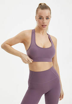 BeSelf Топ-бра VELVET, пыльно-сливовый
