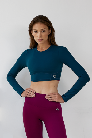 BeSelf Кроп-топ MOTION, морская-волна