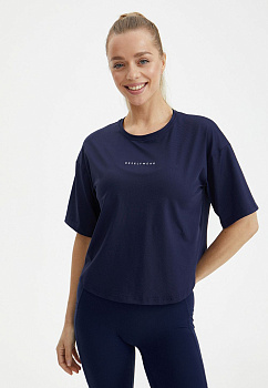 BeSelf Футболка SATIN BASE, темно-синий