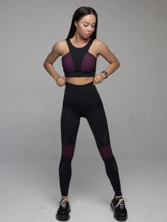 Mansen Леггинсы Perforation, розовый