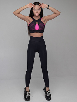 Mansen Леггинсы Simple с прямым поясом, черный