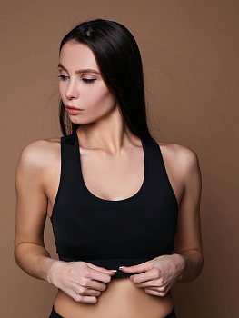 Mansen Топ Simple, черный