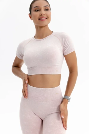 ForStrong Топ Reform, розовый деним