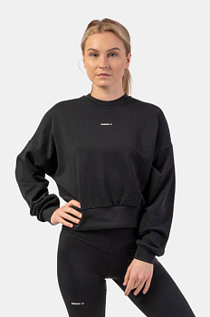 Nebbia Свитшот 420 Loose Fit Sweatshirt “Feeling Good”, черный 