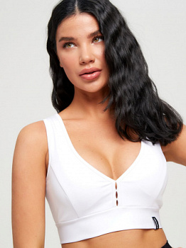 Euphoria Топ Classic Cropped, белый