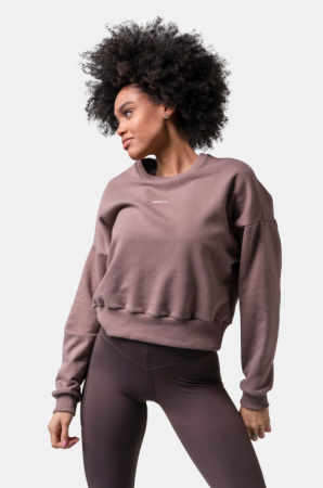 Nebbia Свитшот 420 Loose Fit Sweatshirt “Feeling Good”, коричневый
