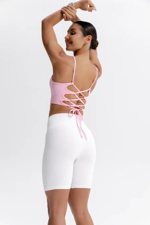 ForStrong Топ Lattice, светло-розовый